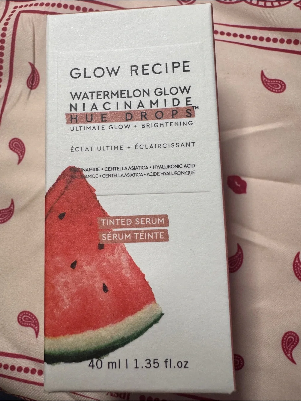 Glow Recipe Watermelon Glow Niacinamide Hue Drops - Coral Pink Tinted Serum